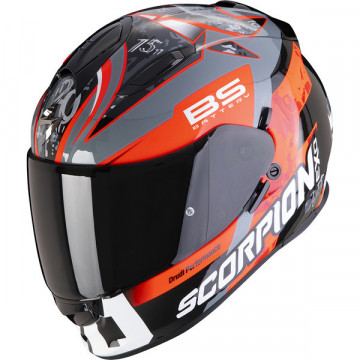 Casque moto integral SCORPION EXO 1400 AIR GAIA BLANC PERLE ROSE