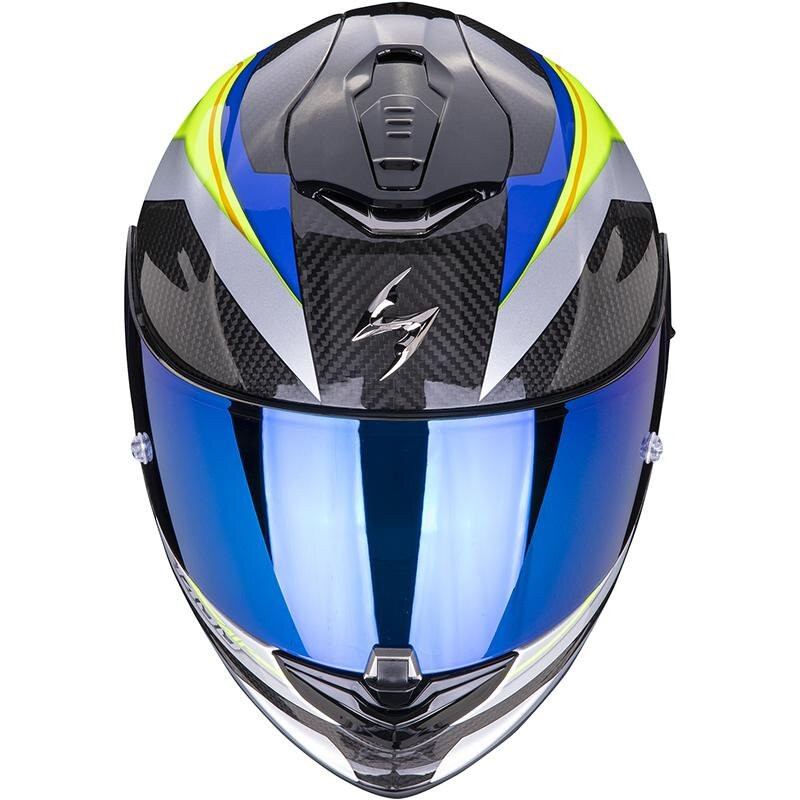 SCORPION Casque Moto EXO 1400 AIR Carbon Solid, Noir, L